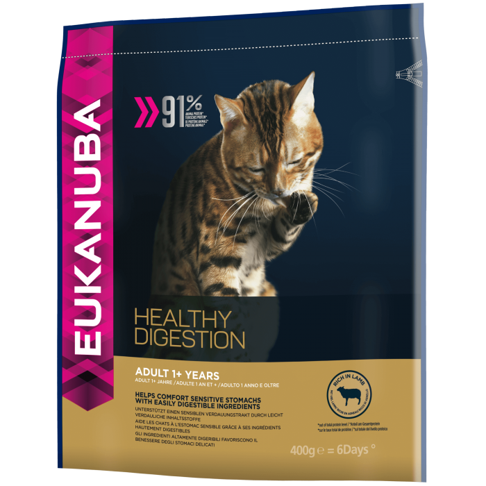 ADULTE DIGESTION (AGNEAU) 400G CROQUETTE SPECIFIQUE - CHAT EUKANUBA - Animalook Ile Réunion avec livraison 974