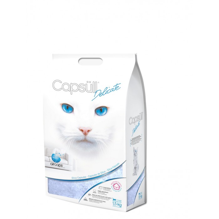 LITIERE DELICATE BABY POWDER 1.5KG ABSORBANTE - CHAT CAPSÜLL - Animalook Ile Réunion avec livraison 974