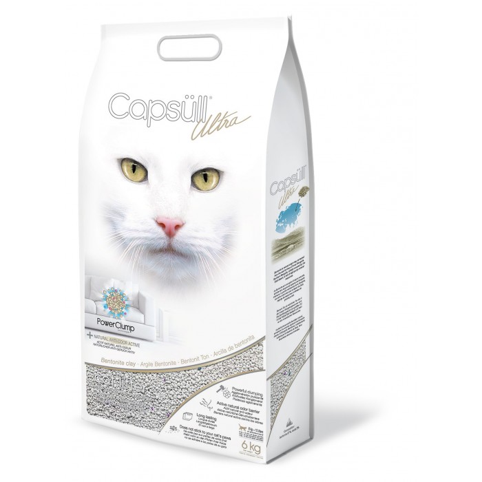 LITIERE ULTRA 6KG AGGLOMERANTE - CHAT CAPSÜLL - Animalook Ile Réunion avec livraison 974