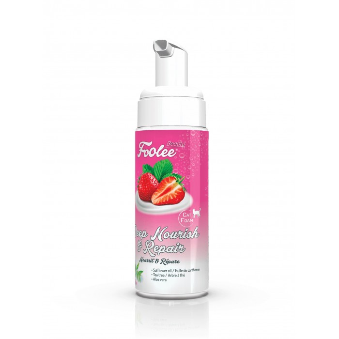 MOUSSE SANS RINCAGE NOURRIT RÉPARE 150ML BEAUTY - CHAT FOOLEE - Animalook Ile Réunion avec livraison 974