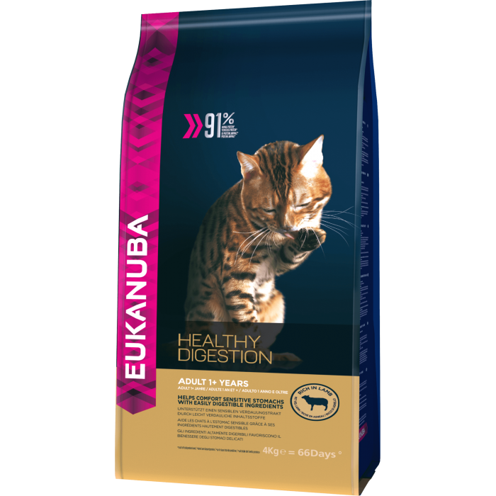 ADULTE DIGESTION (AGNEAU) 4KG CROQUETTE SPECIFIQUE - CHAT EUKANUBA - Animalook Ile Réunion avec livraison 974