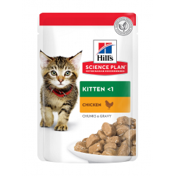 KITTEN POULET 85g SCIENCE PLAN - CHAT HILL'S de la catégorie : Boîte et Sachet repas (Pochon) pour chat· Animalook île Réunion