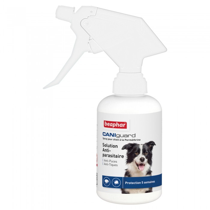 PULVÉRISATEUR À LA PERMÉTHRINE 250ML CANIGUARD - CHIEN BEAPHAR - Animalook Ile Réunion avec livraison 974