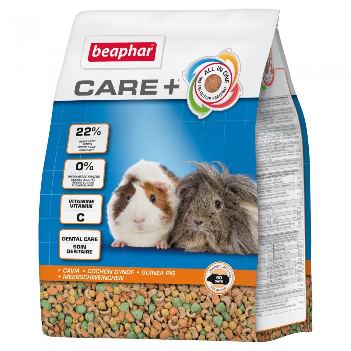 CROQUETTE COCHON D'INDE 1.5KG CARE+ - RONGEUR BEAPHAR - Animalook Ile Réunion avec livraison 974