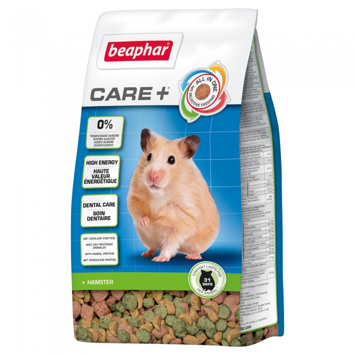 CROQUETTE HAMSTER 250G CARE+ - RONGEUR BEAPHAR de la catégorie : Le meilleur de ·Nourriture pour rongeur· Animalook île Réunion