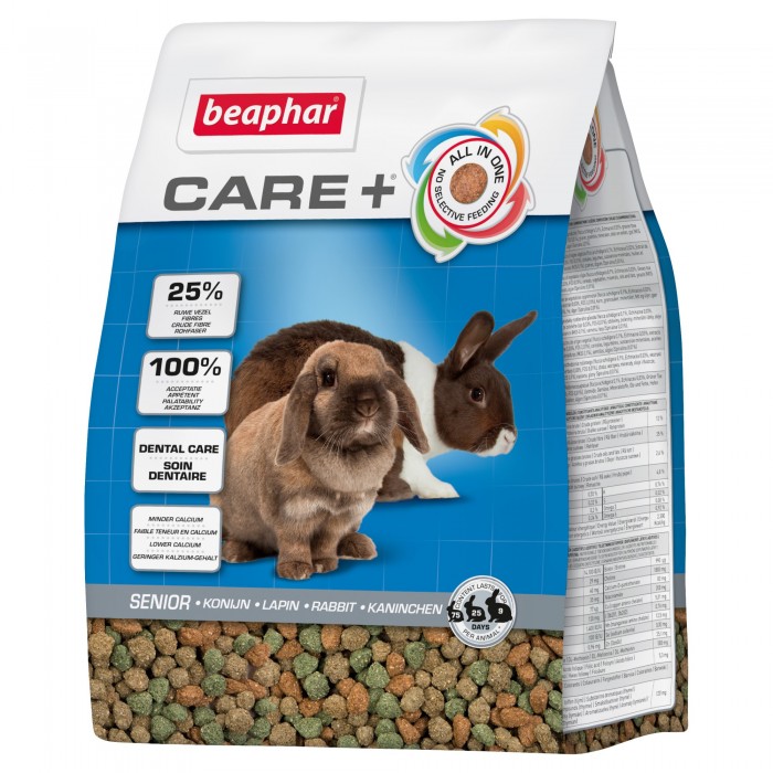 CROQUETTE LAPIN SÉNIOR 1.5KG CARE+ - RONGEUR BEAPHAR - Animalook Ile Réunion avec livraison 974