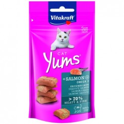 FRIANDISE CAT YUMS SAUMON 40G - CHAT VITAKRAFT de la catégorie : Le meilleur de ·Friandise pour chat · Animalook île Réunion