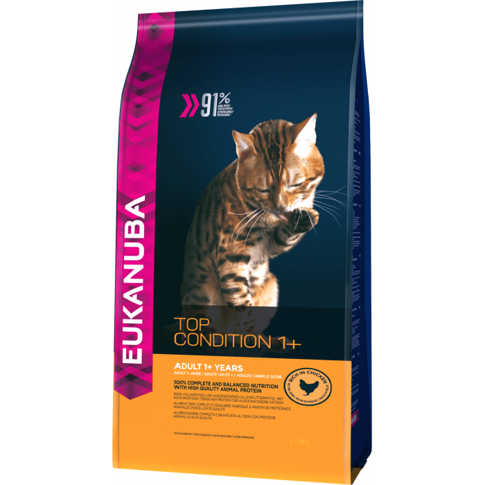 ADULTE (POULET-FOIE) 2KG CROQUETTE ENTRETIEN - CHAT EUKANUBA - Animalook Ile Réunion avec livraison 974