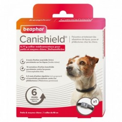 COLLIER ANTIPARASITAIRE CURATIVE T.S/M CANISHIELD - CHIEN BEAPHAR - Animalook Ile Réunion avec livraison 974