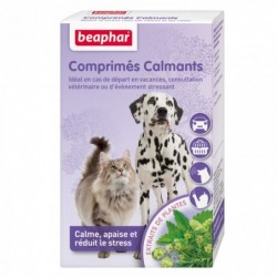 COMPRIMÉS (x20) CALMANTS NATUREL (VALÉRIANE) - CHIEN et CHAT BEAPHAR - Animalook Ile Réunion avec livraison 974