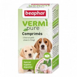 COMPRIMÉ (x50) PURGE PLANTE CHIOT -CHIEN T.S VERMIPURE - CHIEN BEAPHAR - Animalook Ile Réunion avec livraison 974