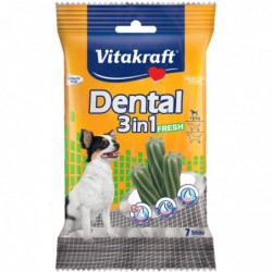 FRIANDISE (x7) DENTAL 3IN1 FRESH XS 70G - CHIEN VITAKRAFT - Animalook Ile Réunion avec livraison 974