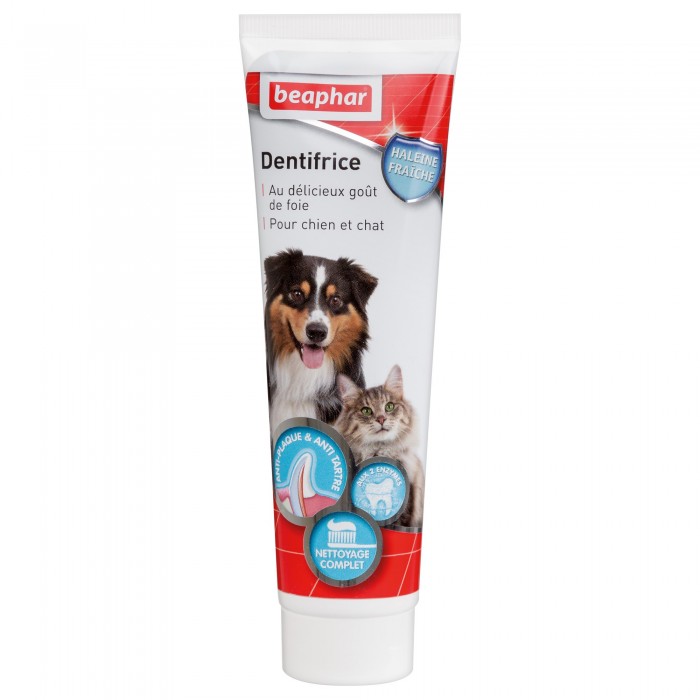 DENTIFRICE AUX 2 ENZYMES 100G BUCCAFRESH - CHIEN et CHAT BEAPHAR - Animalook Ile Réunion avec livraison 974