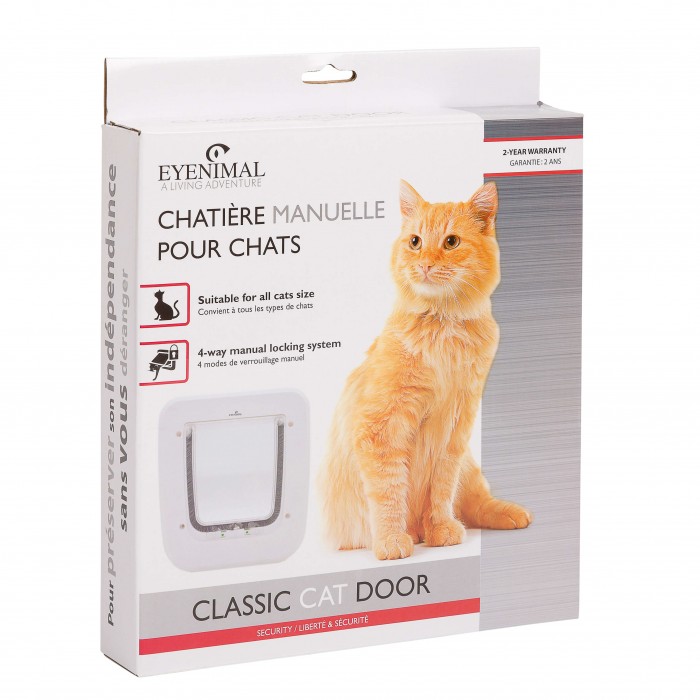 CHATIERE CLASSIC (4 MODES ) - CHAT EYENIMAL de la catégorie : Le meilleur de ·Chatière  pour chat· Animalook île Réunion