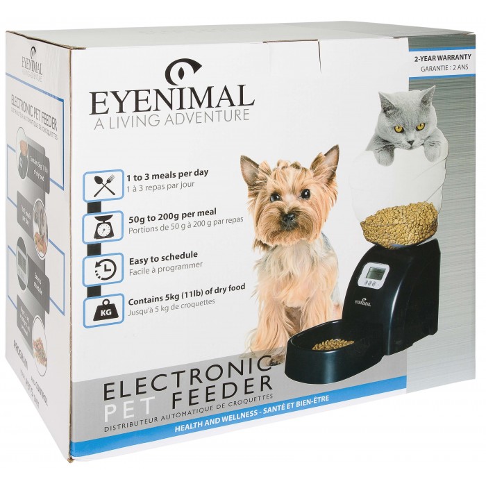 DISTRIBUTEUR AUTOMATIQUE PET FEEDER - CHIEN et CHAT EYENIMAL - Animalook Ile Réunion avec livraison 974