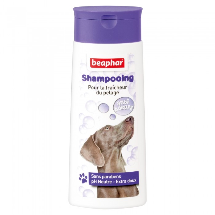 SHAMPOOING ANTI ODEUR 250ML BULLES - CHIEN BEAPHAR - Animalook Ile Réunion avec livraison 974