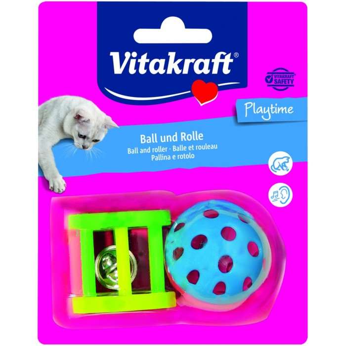 JOUET BALL AND ROLL PLASTIC FOR YOU - CHAT VITAKRAFT - Animalook Ile Réunion avec livraison 974