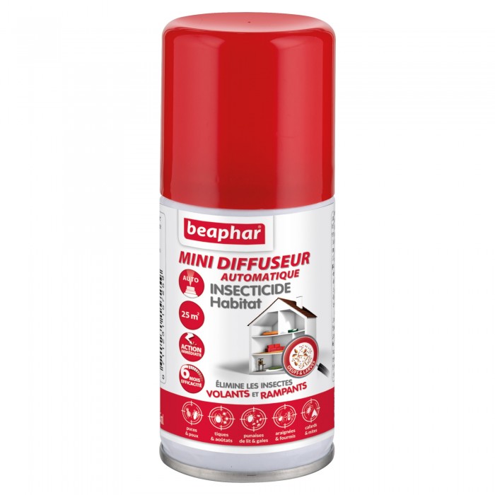 FOOGER HABITAT INSECTICIDE MINI 75ML - CHIEN et CHAT BEAPHAR - Animalook Ile Réunion avec livraison 974