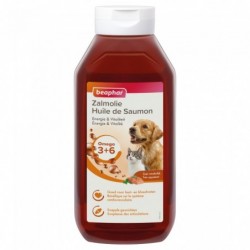 HUILE DE SAUMON 940ML ZALMOLIE - CHIEN et CHAT BEAPHAR - Animalook Ile Réunion avec livraison 974