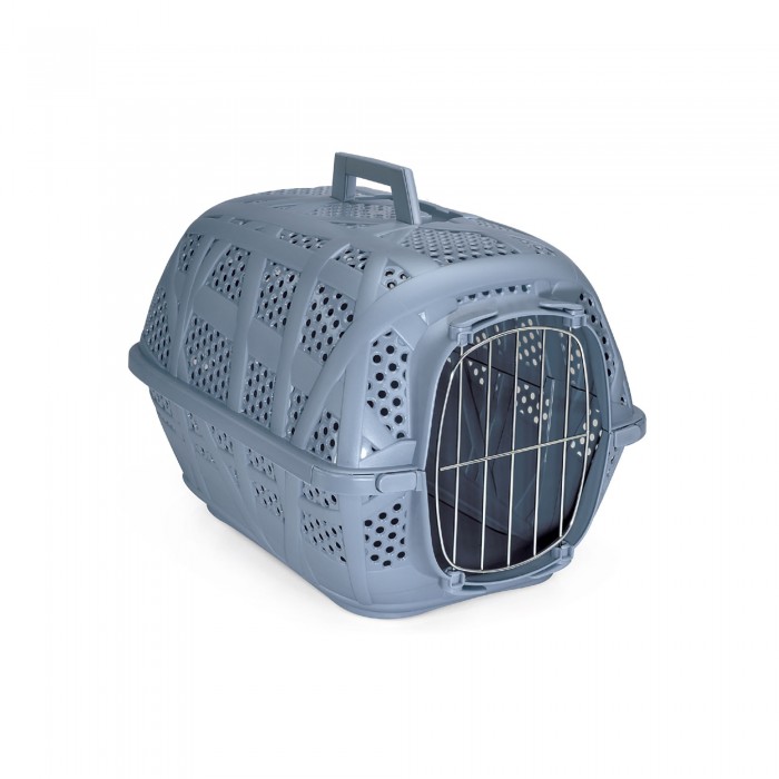 CARRY TRANSPORT CAGE TRANSPORT MÉTAL BLEU AZUR - CHIEN et CHAT IMAC - Animalook Ile Réunion avec livraison 974