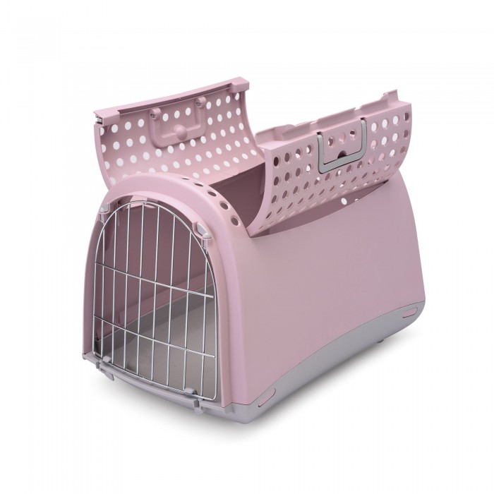 LINUS CABRIO CAGE TRASNPORT ROSE - CHIEN et CHAT IMAC - Animalook Ile Réunion avec livraison 974