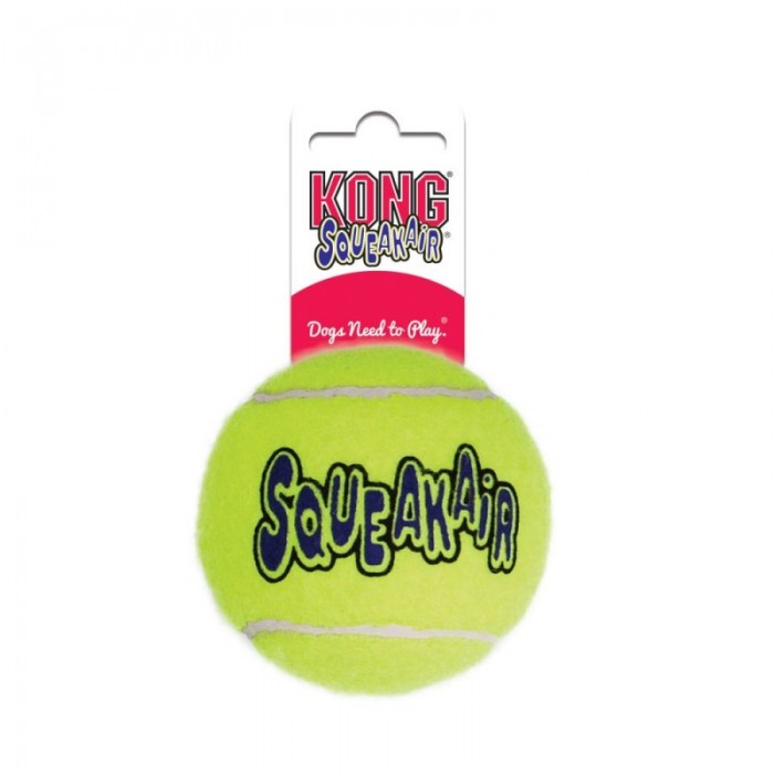 AIR SQUEAKER BALL TENNIS T.M JOUET - CHIEN KONG de la catégorie : Le meilleur de ·Jouet et jeu pour chien· Animalook île Réunion