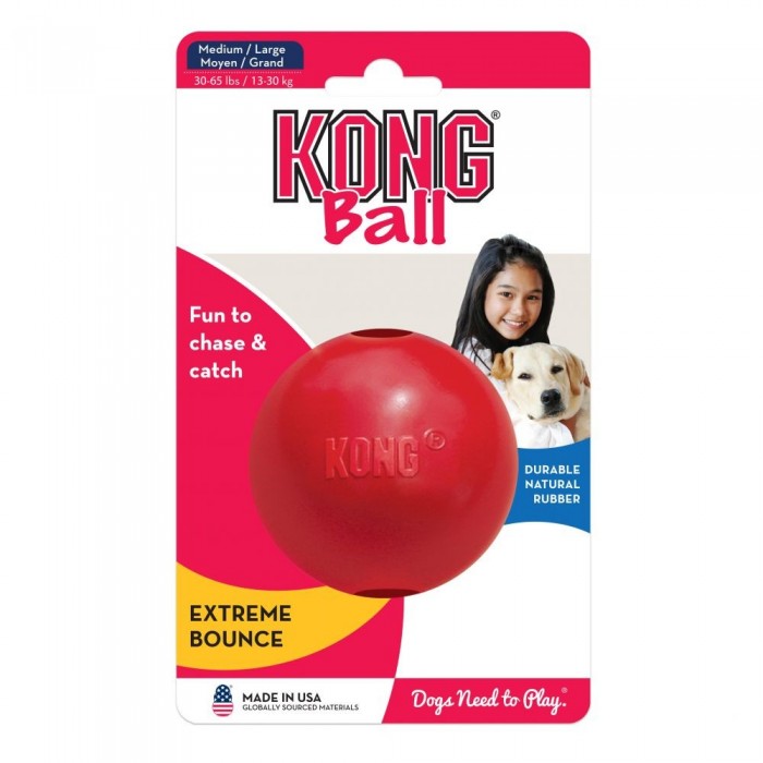 BALLE MEDIUM T.M/L JOUET - CHIEN KONG de la catégorie : Le meilleur de ·Jouet et jeu pour chien· Animalook île Réunion