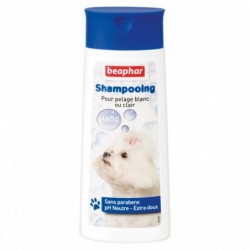 SHAMPOOING PELAGE BLANC CLAIR 250ML BULLES - CHIEN BEAPHAR - Animalook Ile Réunion avec livraison 974