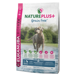 CHIOT TOUTES RACES SAUMON 10KG NATUR+ (SANS CÉRÉALES) - CHIEN EUKANUBA - Animalook Ile Réunion avec livraison 974