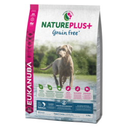 CHIOT TOUTES RACES SAUMON 2.3KG NATUR+ SANS CÉRÉALE - CHIEN EUKANUBA - Animalook Ile Réunion avec livraison 974