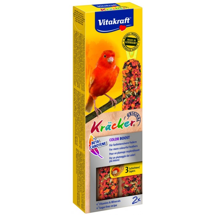 KRACKER COLOR BOOST CANARIS (x2) FRIANDISE - OISEAU VITAKRAFT - Animalook Ile Réunion avec livraison 974