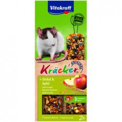 KRACKER ÉPEAUTRE POMME RAT (x2) FRIANDISE - RONGEUR VITAKRAFT - Animalook Ile Réunion avec livraison 974