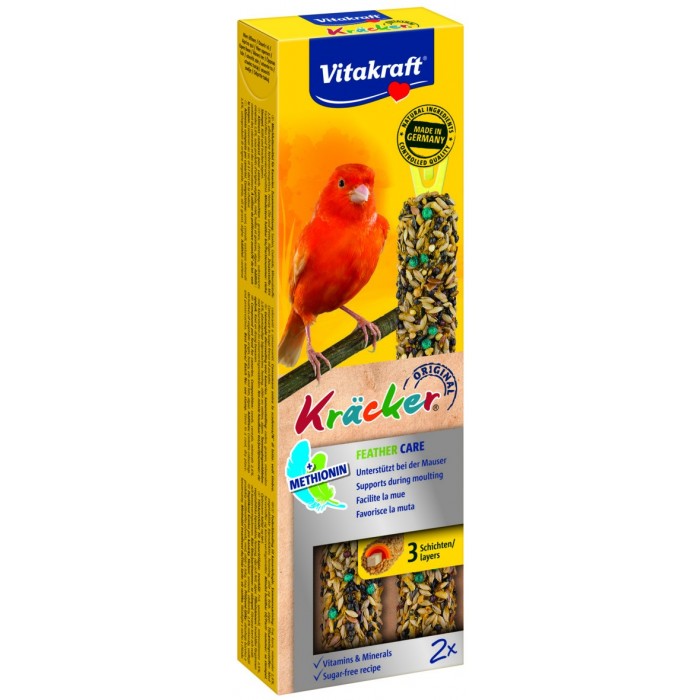 KRACKER FEATHER CARE CANARIS (x2) FRIANDISE - OISEAU VITAKRAFT - Animalook Ile Réunion avec livraison 974