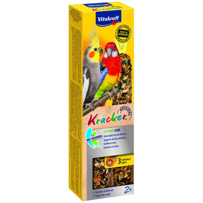 KRACKER FEATHER CARE GD PERRUCHES (x2) FRIANDISE - OISEAU VITAKRAFT - Animalook Ile Réunion avec livraison 974