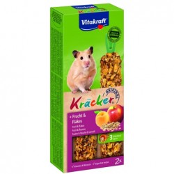 KRACKER FRUITS FLAKES HAMSTER (x2) FRIANDISE - RONGEUR VITAKRAFT - Animalook Ile Réunion avec livraison 974