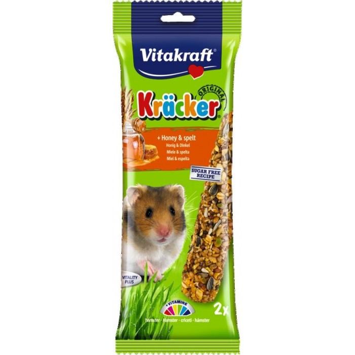 (x2) KRACKER MIEL ÉPEAUTRE HAMSTER 2PCS. - RONGEUR VITAKRAFT - Animalook Ile Réunion avec livraison 974