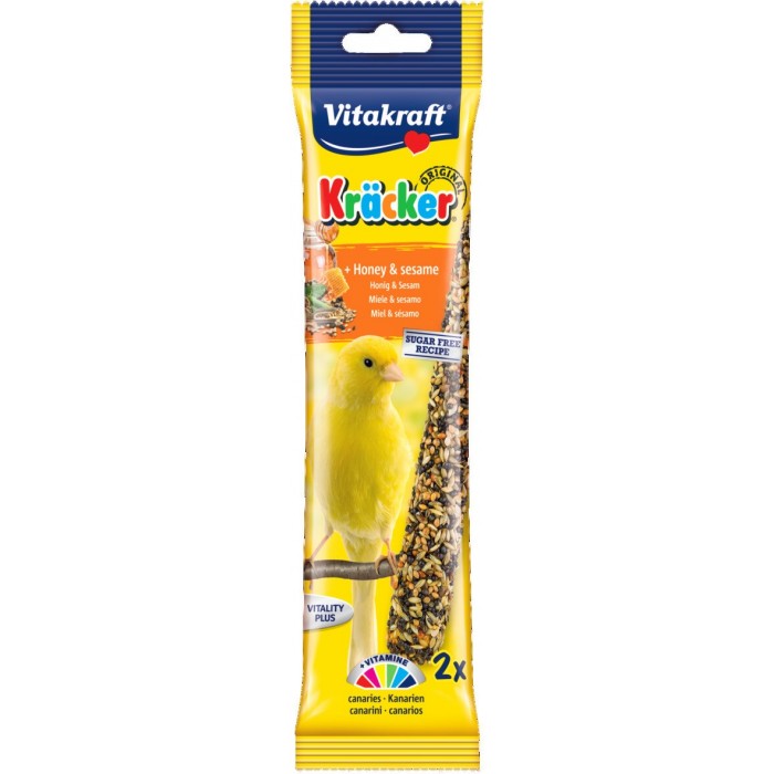 KRACKER MIEL SESAME CANARIS (x2) FRIANDISE - OISEAU VITAKRAFT - Animalook Ile Réunion avec livraison 974