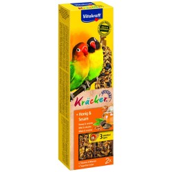 KRACKER MIEL SESAME INSÉPARABLES (x2) FRIANDISE - OISEAU VITAKRAFT - Animalook Ile Réunion avec livraison 974