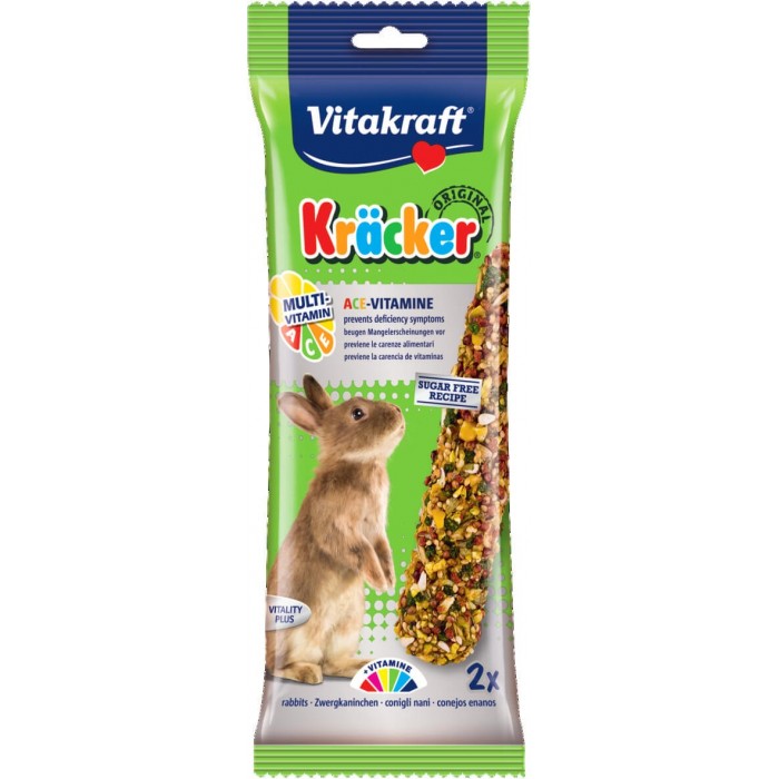 KRACKER MULTI VITAMINES LAPIN (x2) FRIANDISE - RONGEUR VITAKRAFT - Animalook Ile Réunion avec livraison 974