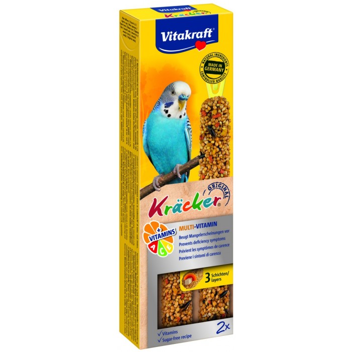 KRACKER MULTI VITAMINES PERRUCHE (x2) FRIANDISE - OISEAU VITAKRAFT - Animalook Ile Réunion avec livraison 974